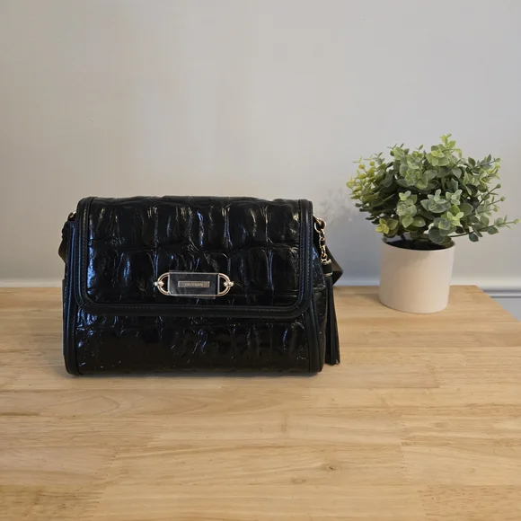 Brahmin Jenah Shoulder Bag – Black Castle View - Picture 1 of 7